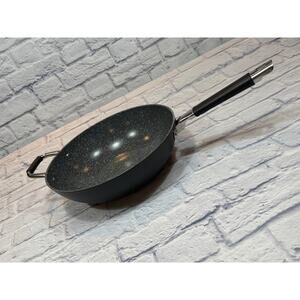 DaTerra Cucina 13” Wok Vesuvio Nonstick Ceramic Handle Made in Italy NO LID